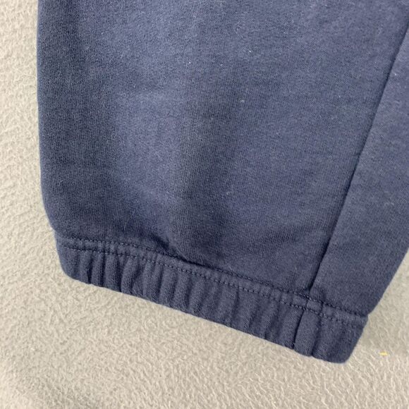 L.L.Bean Pants Mens Medium Navy Blue Elastic Waist Cuffed Sweatpants Jogger - Picture 3 of 13